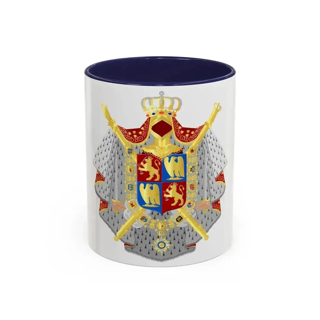 Coat of arms of kingdom Holland King Lodewijk 1808 - Accent Coffee Mug 11oz Navy - Go Mug Yourself