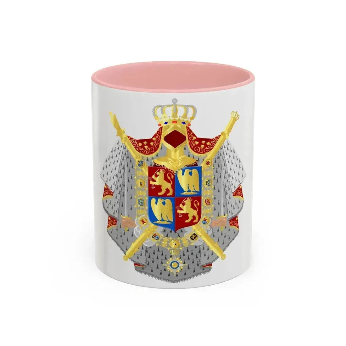 Coat of arms of kingdom Holland King Lodewijk 1808 - Accent Coffee Mug 11oz Pink - Go Mug Yourself