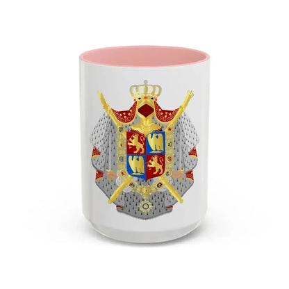 Coat of arms of kingdom Holland King Lodewijk 1808 - Accent Coffee Mug 15oz Pink - Go Mug Yourself