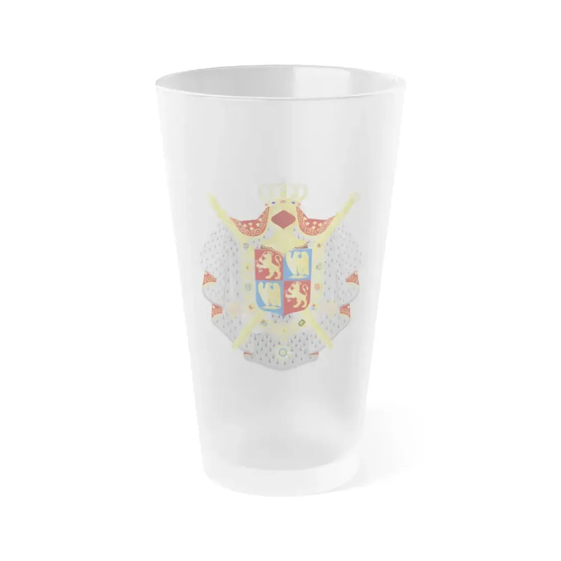 Coat of arms of kingdom Holland King Lodewijk 1808 - Frosted Pint Glass 16oz Default Title - Go Mug Yourself
