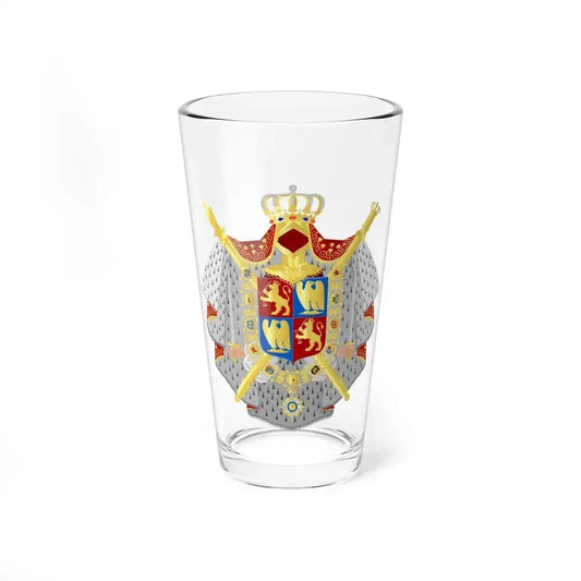 Coat of arms of kingdom Holland King Lodewijk 1808 - Pint Glass 16oz 16oz - Go Mug Yourself