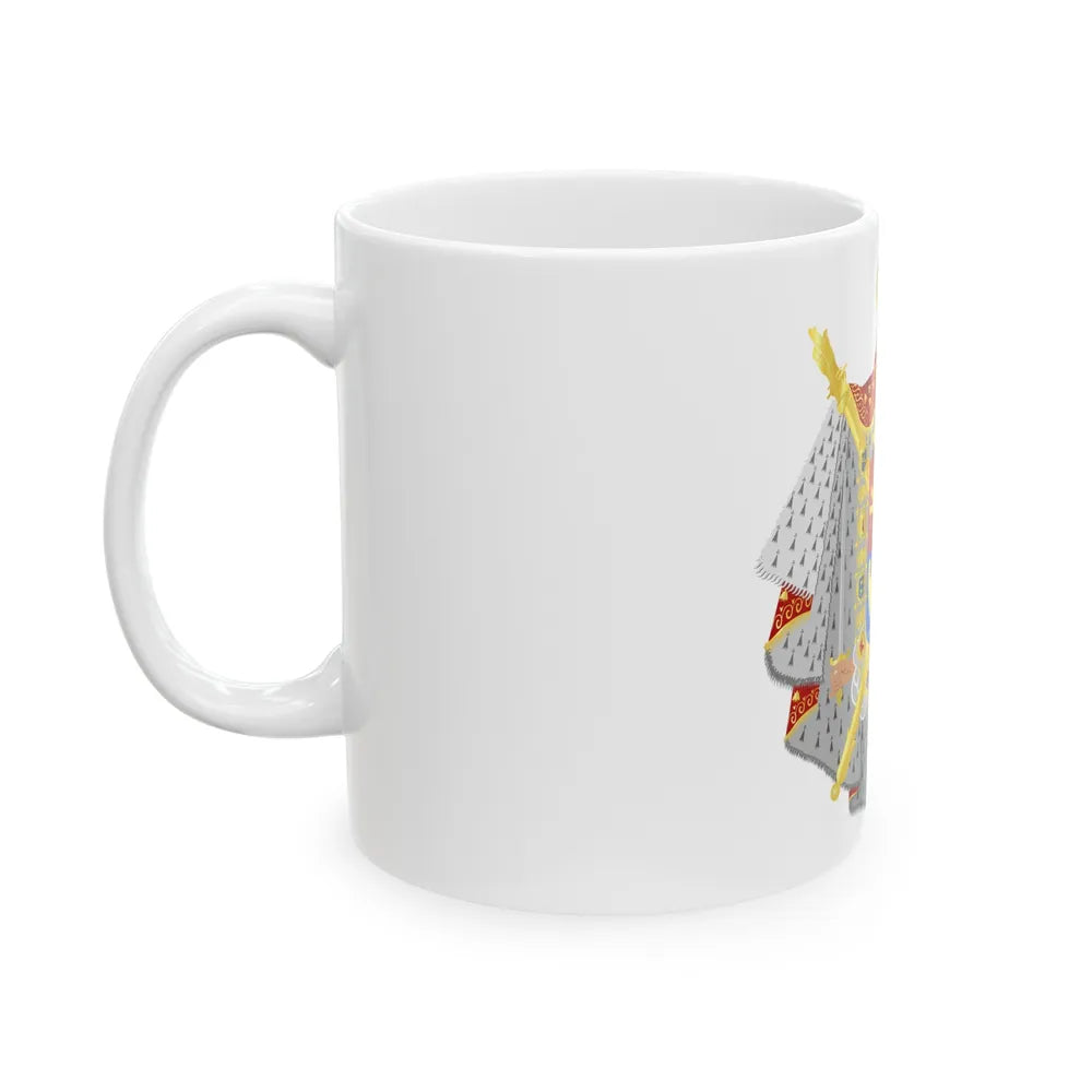 Coat of arms of kingdom Holland King Lodewijk 1808 - White Coffee Mug-Go Mug Yourself