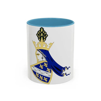Coat of arms of Kingdom of Bosnia - Accent Coffee Mug 11oz Light Blue - Go Mug Yourself