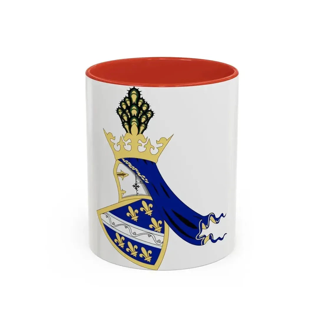 Coat of arms of Kingdom of Bosnia - Accent Coffee Mug 11oz Red - Go Mug Yourself