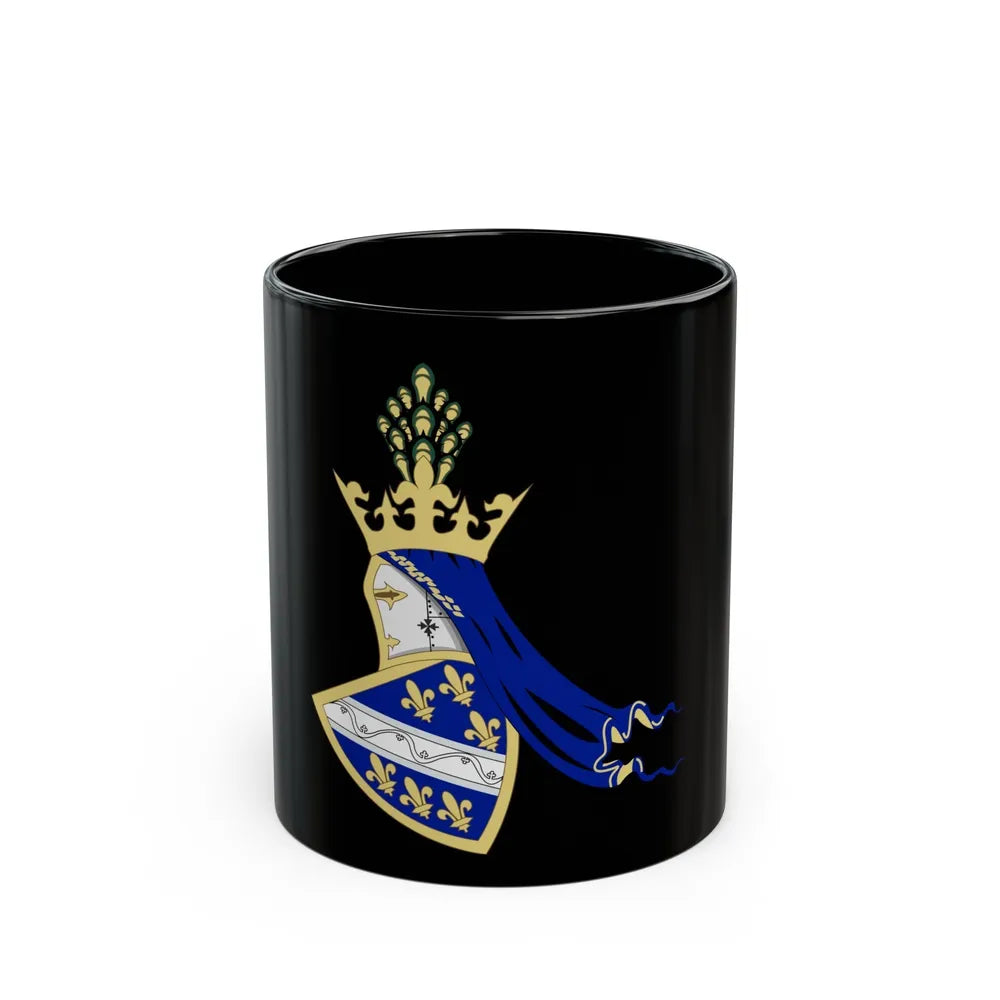 Coat of arms of Kingdom of Bosnia - Black Coffee Mug-11oz-Go Mug Yourself