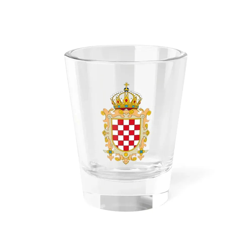 Coat of Arms of Kingdom of Croatia - Shot Glass 1.5oz 1.5oz - Go Mug Yourself