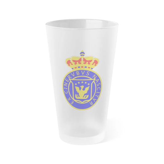 Coat of arms of Kingdom of Haiti - Frosted Pint Glass 16oz-Go Mug Yourself