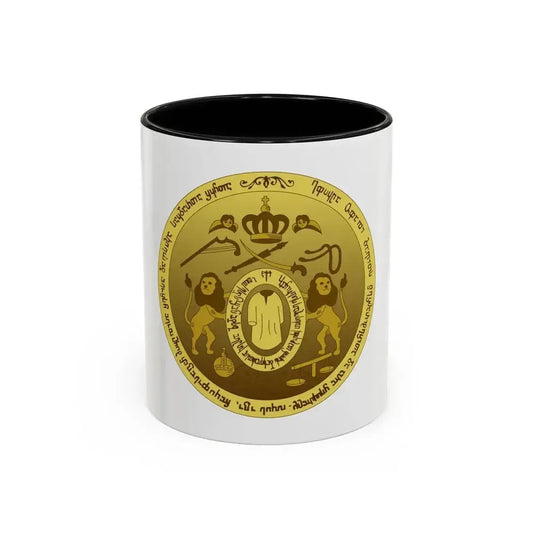 Coat of arms of Kingdom of Kartli-Kakheti - Accent Coffee Mug 11oz Black - Go Mug Yourself