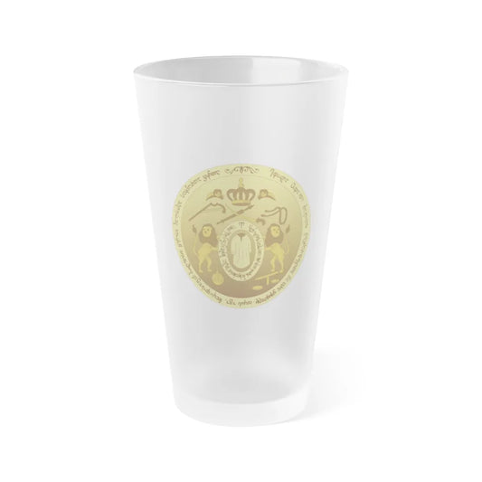 Coat of arms of Kingdom of Kartli-Kakheti - Frosted Pint Glass 16oz-16oz-Frosted-Go Mug Yourself