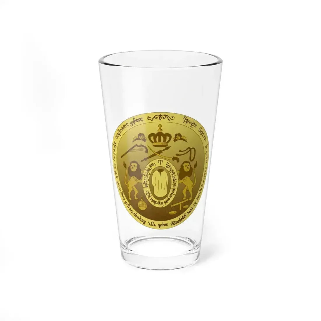 Coat of arms of Kingdom of Kartli-Kakheti - Pint Glass 16oz 16oz - Go Mug Yourself