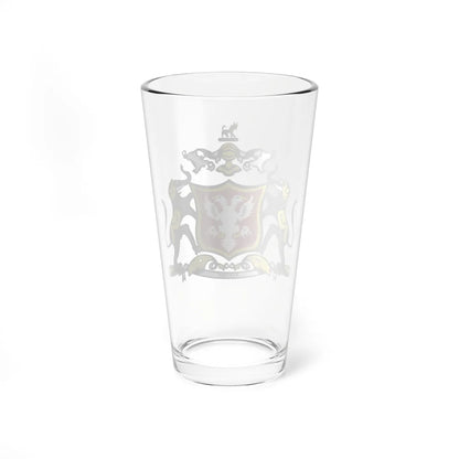 Coat of arms of Kingdom of Mysore (India) (Coat of Arms) Pint Glass 16oz - Go Mug Yourself