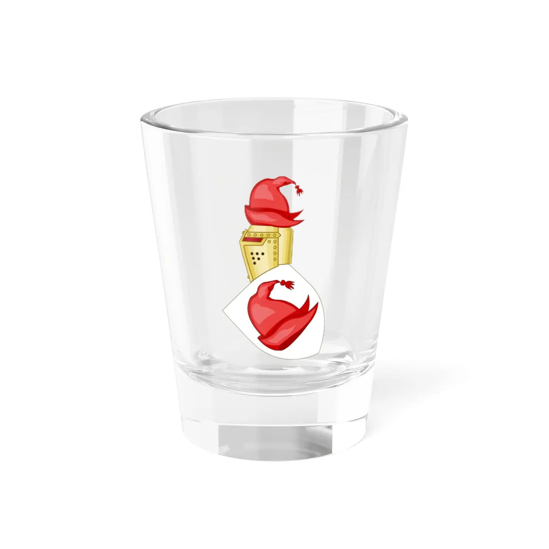 Coat of arms of Kingdom of Ruthenia Zürcher Wappenrolle with crest (Ukraine) (Coat of Arms) Shot Glass 1.5oz 1.5oz - Go Mug Yourself