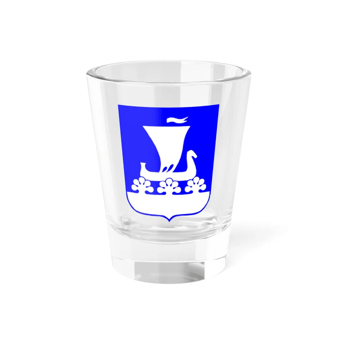 Coat of arms of Kirishsky District (Russia) (Coat of Arms) Shot Glass 1.5oz 1.5oz - Go Mug Yourself
