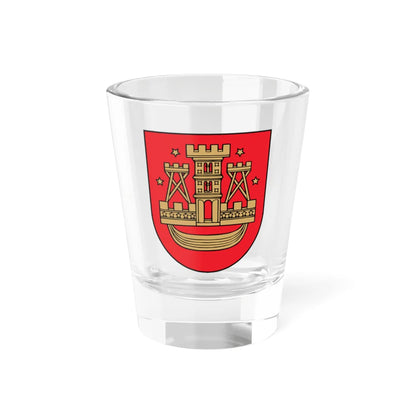 Coat of arms of Klaipeda Lithuania (Lithuania) (Coat of Arms) Shot Glass 1.5oz 1.5oz - Go Mug Yourself