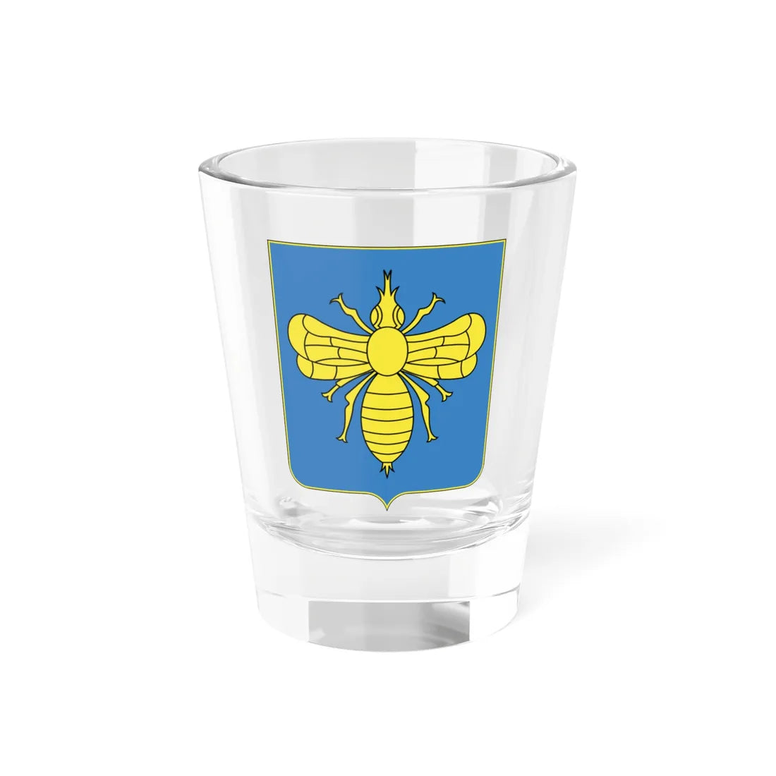 Coat of Arms of Klimavičy Belarus (Belarus) (Coat of Arms) Shot Glass 1.5oz 1.5oz - Go Mug Yourself