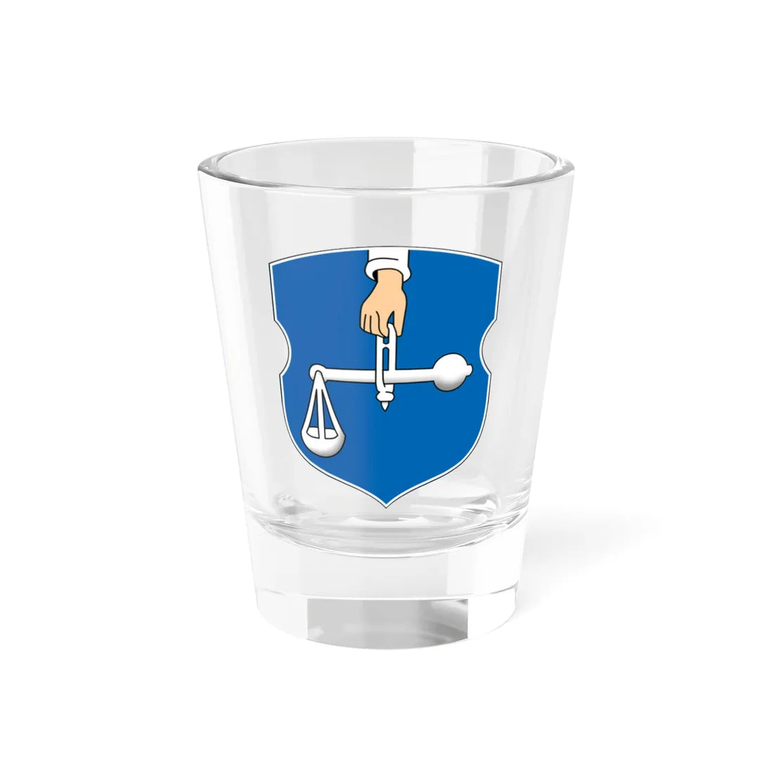 Coat of Arms of Škloŭ Belarus (Belarus) (Coat of Arms) Shot Glass 1.5oz 1.5oz - Go Mug Yourself