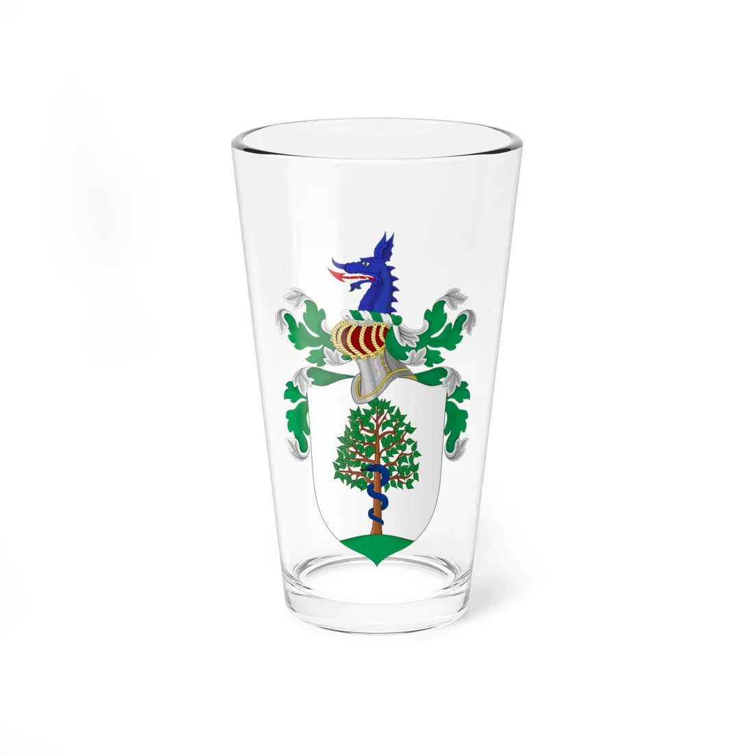 Coat of arms of Koekelberg (Belgium) (Coat of Arms) Pint Glass 16oz 16oz - Go Mug Yourself
