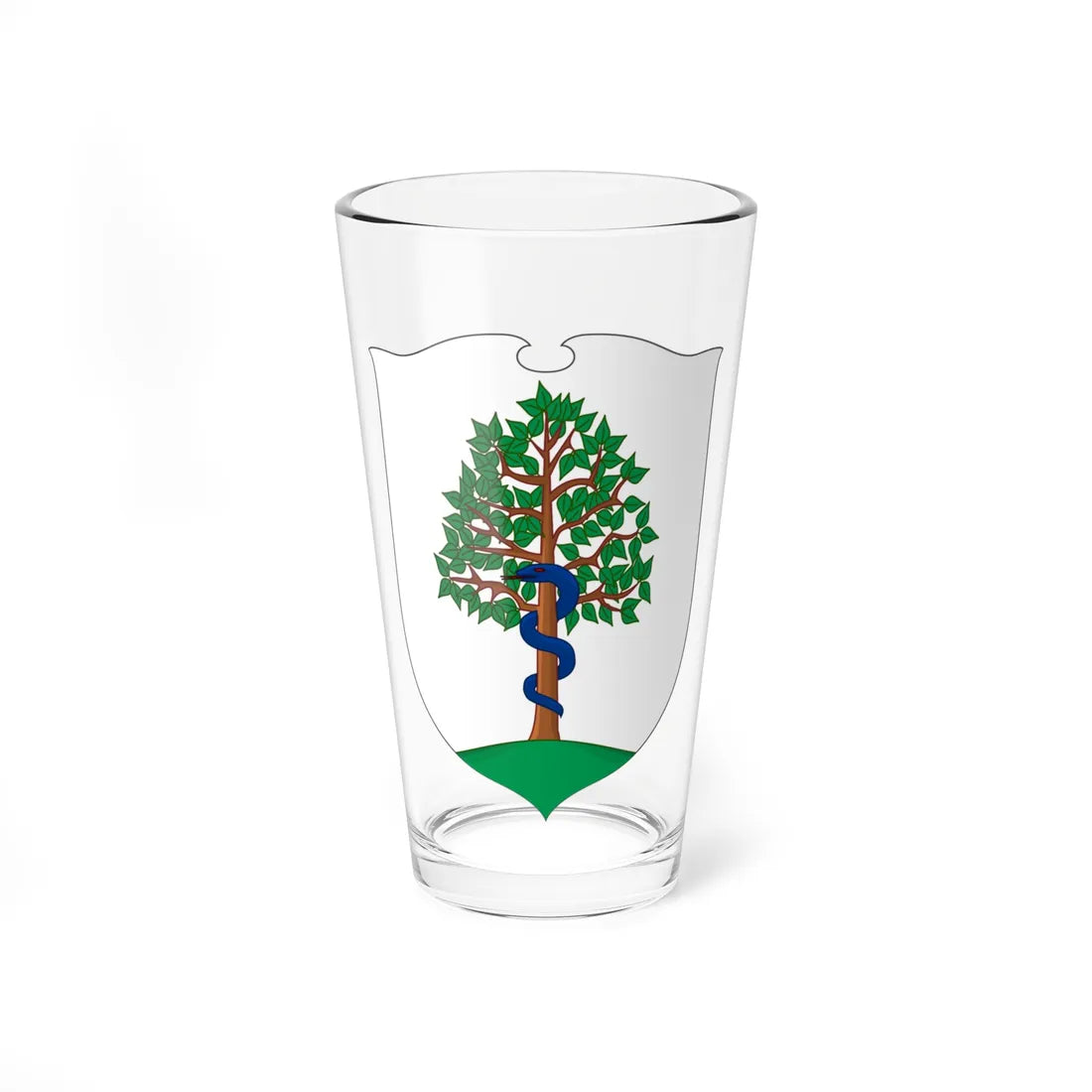 Coat of arms of Koekelberg escutcheon (Belgium) (Coat of Arms) Pint Glass 16oz 16oz - Go Mug Yourself