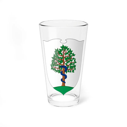 Coat of arms of Koekelberg escutcheon (Belgium) (Coat of Arms) Pint Glass 16oz 16oz - Go Mug Yourself