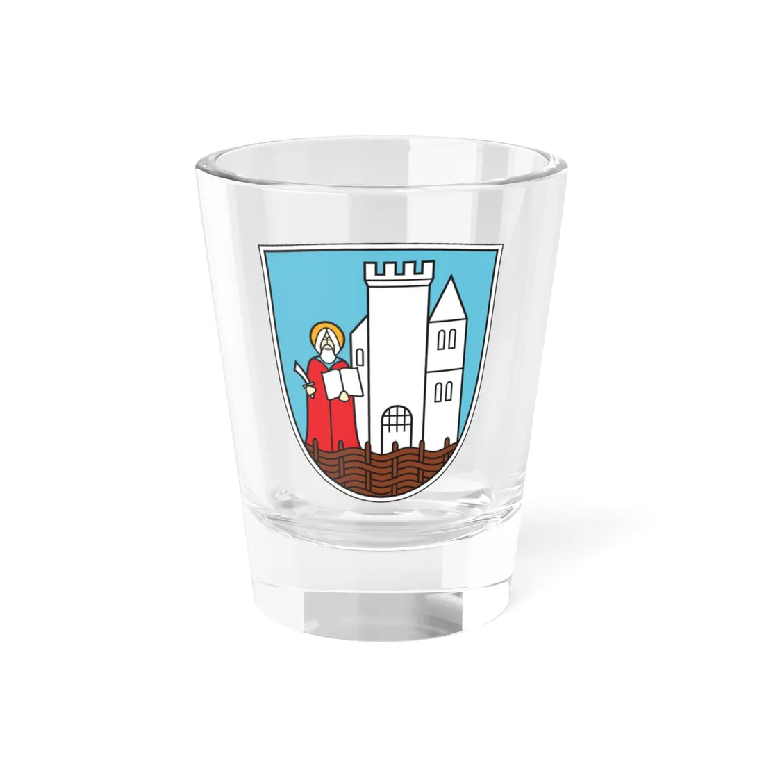Coat of arms of Kočevje (Slovenia) (Coat of Arms) Shot Glass 1.5oz 1.5oz - Go Mug Yourself