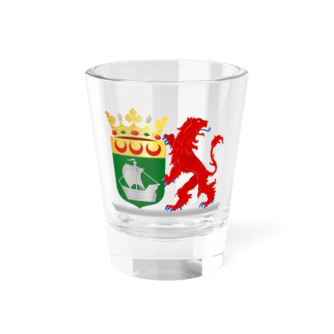 Coat of arms of Koggenland (Netherlands) (Coat of Arms) Shot Glass 1.5oz 1.5oz - Go Mug Yourself