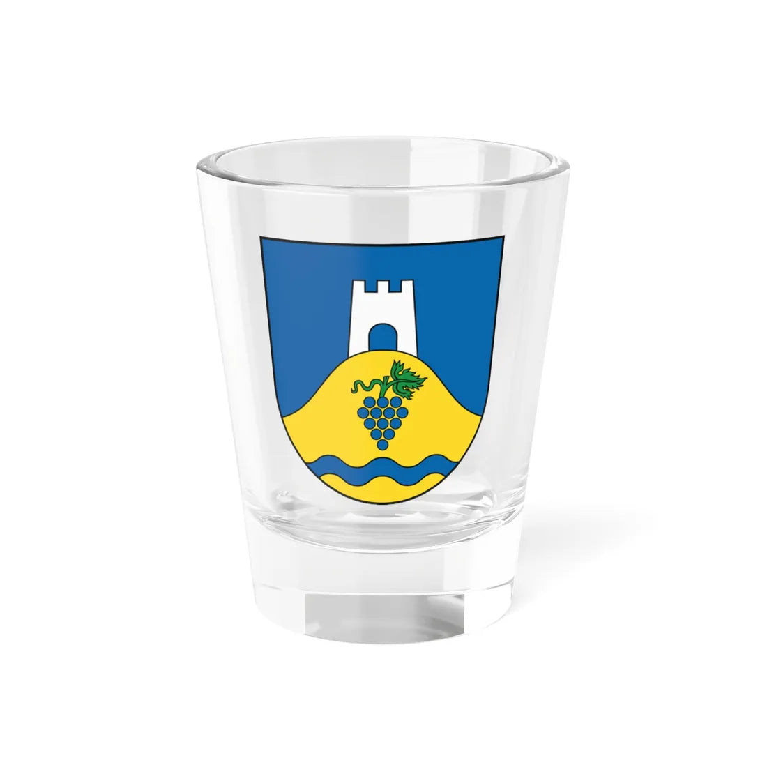 Coat of Arms of Košice-Sever (Slovakia) (Coat of Arms) Shot Glass 1.5oz 1.5oz - Go Mug Yourself