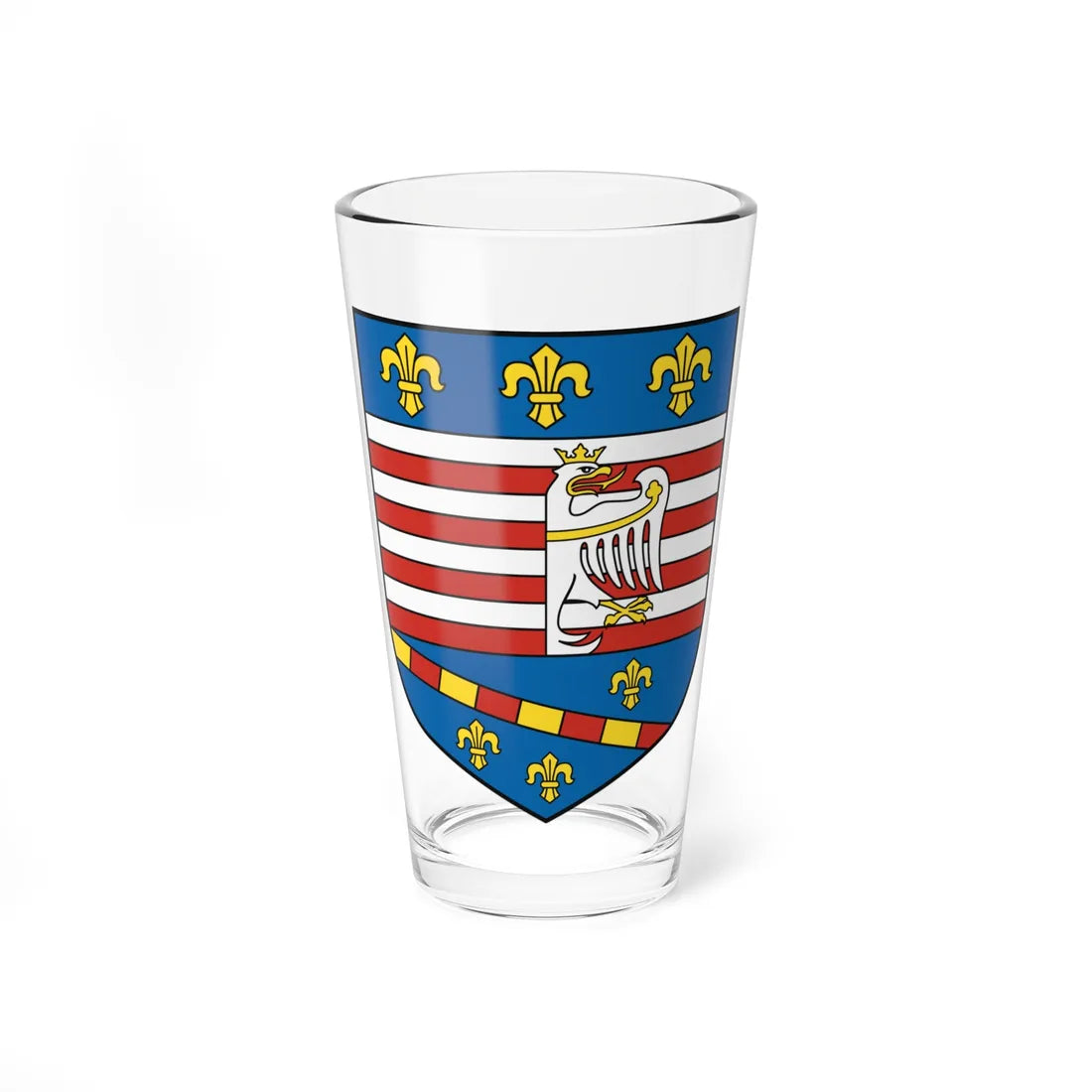 Coat of Arms of Košice (Slovakia) (Coat of Arms) Pint Glass 16oz 16oz - Go Mug Yourself