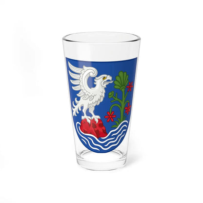 Coat of arms of Kolding (Denmark) (Coat of Arms) Pint Glass 16oz 16oz - Go Mug Yourself