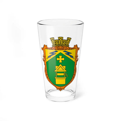 Coat of Arms of Kolodentsi (Ukraine) (Coat of Arms) Pint Glass 16oz 16oz - Go Mug Yourself