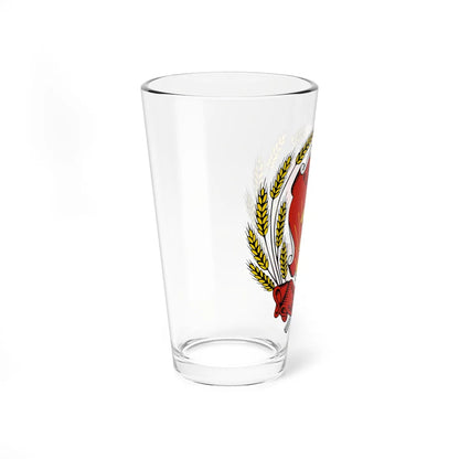 Coat of arms of Komi ASSR 1937-1978 (Russia) (Coat of Arms) Pint Glass 16oz - Go Mug Yourself