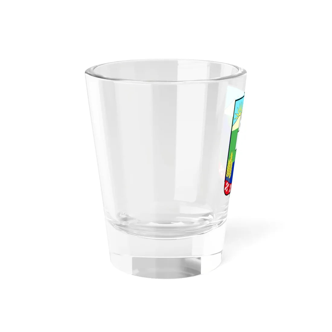 Coat of arms of Konče Municipality (North Macedonia) (Coat of Arms) Shot Glass 1.5oz - Go Mug Yourself