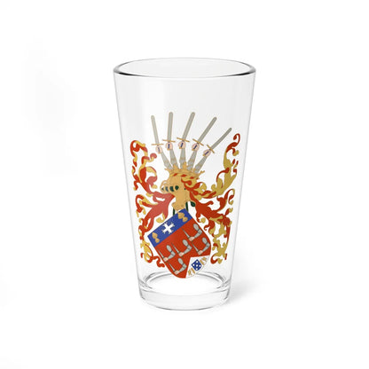Coat of arms of Kongo (Portugal) (Coat of Arms) Pint Glass 16oz 16oz - Go Mug Yourself