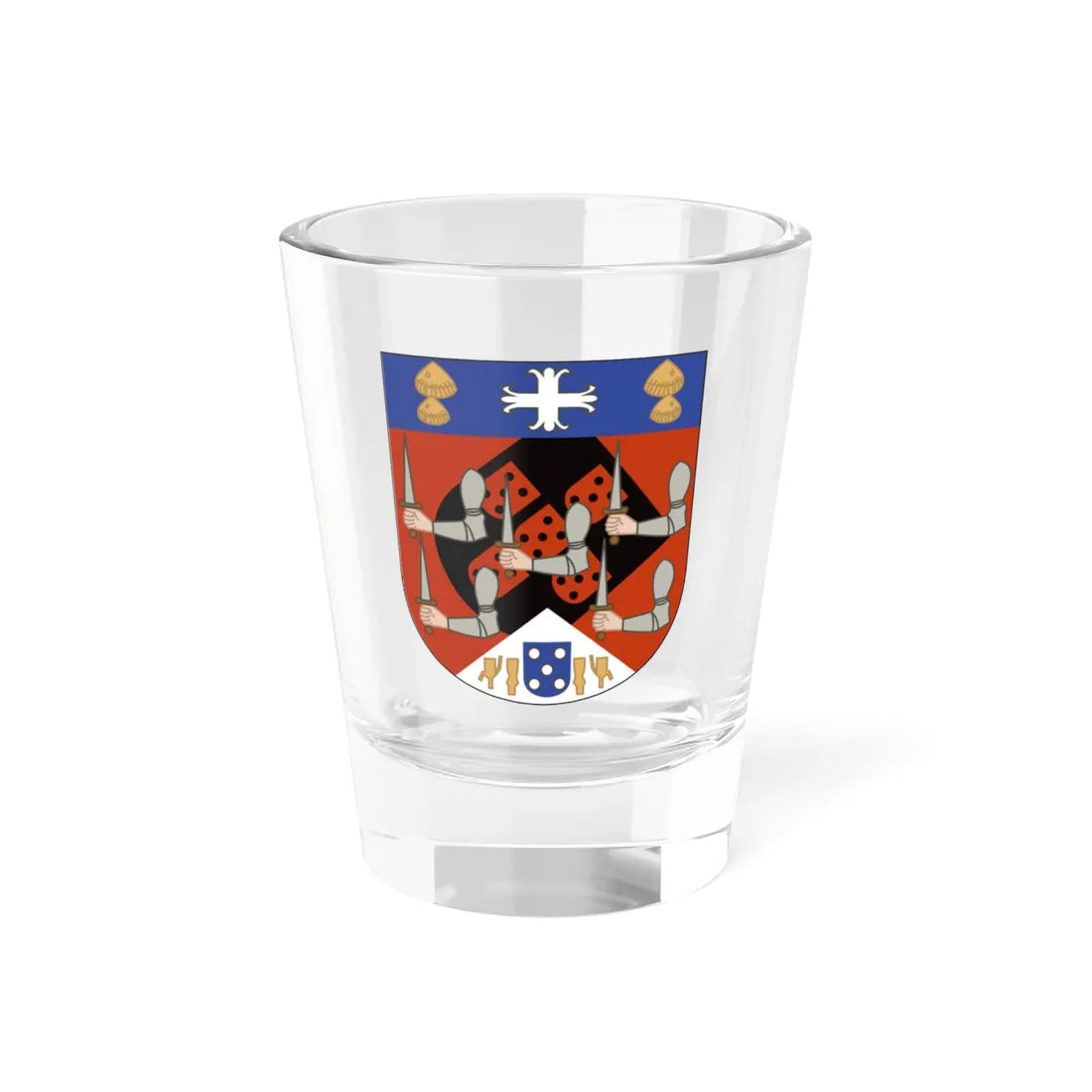 Coat of arms of Kongo small (Portugal) (Coat of Arms) Shot Glass 1.5oz 1.5oz - Go Mug Yourself