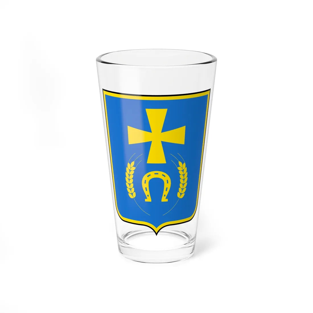 Coat of arms of Konotop Raion 2000-2020 (Ukraine) (Coat of Arms) Pint Glass 16oz 16oz - Go Mug Yourself
