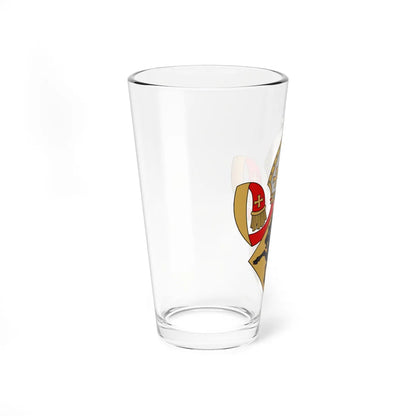 Coat of arms of Konrad Bitz (Finland) (Coat of Arms) Pint Glass 16oz - Go Mug Yourself