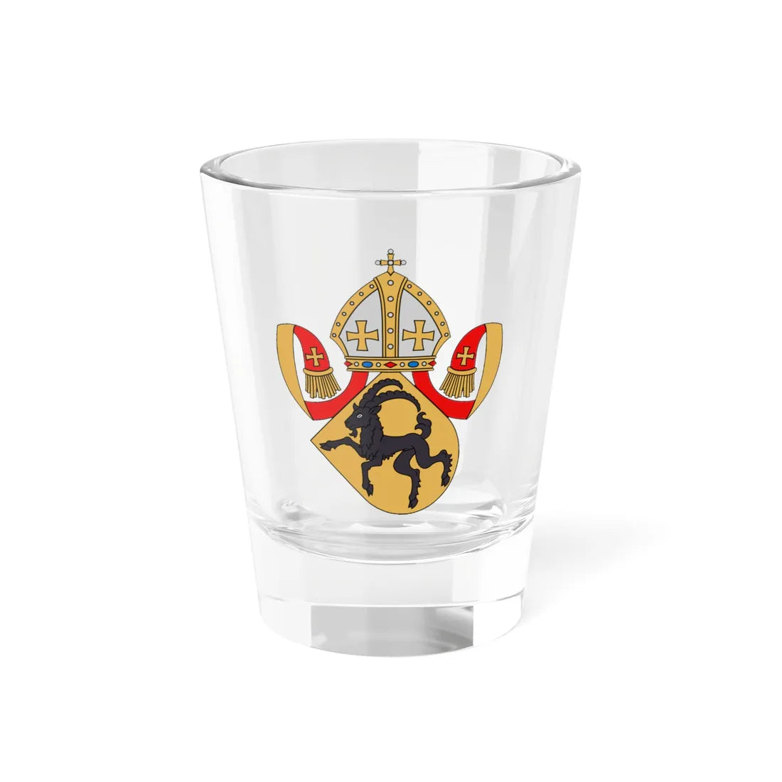 Coat of arms of Konrad Bitz (Finland) (Coat of Arms) Shot Glass 1.5oz 1.5oz - Go Mug Yourself