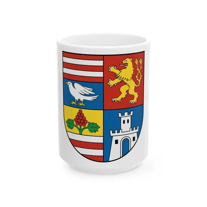 Coat Of Arms Of Kosice Region (Slovakia) White Coffee Mug 15oz - Go Mug Yourself