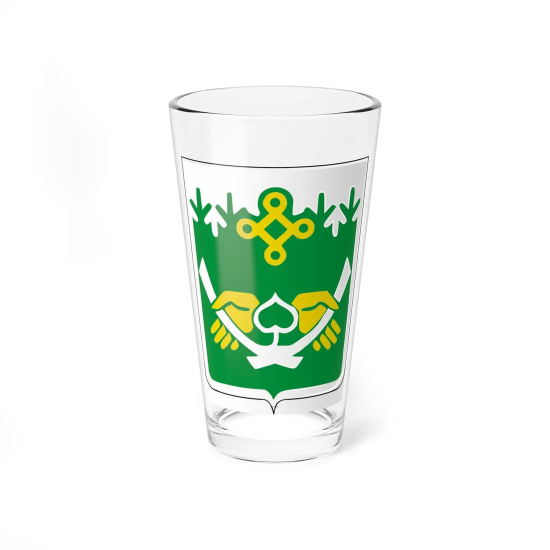 Coat of Arms of Kostomuksha (Russia) (Coat of Arms) Pint Glass 16oz 16oz - Go Mug Yourself