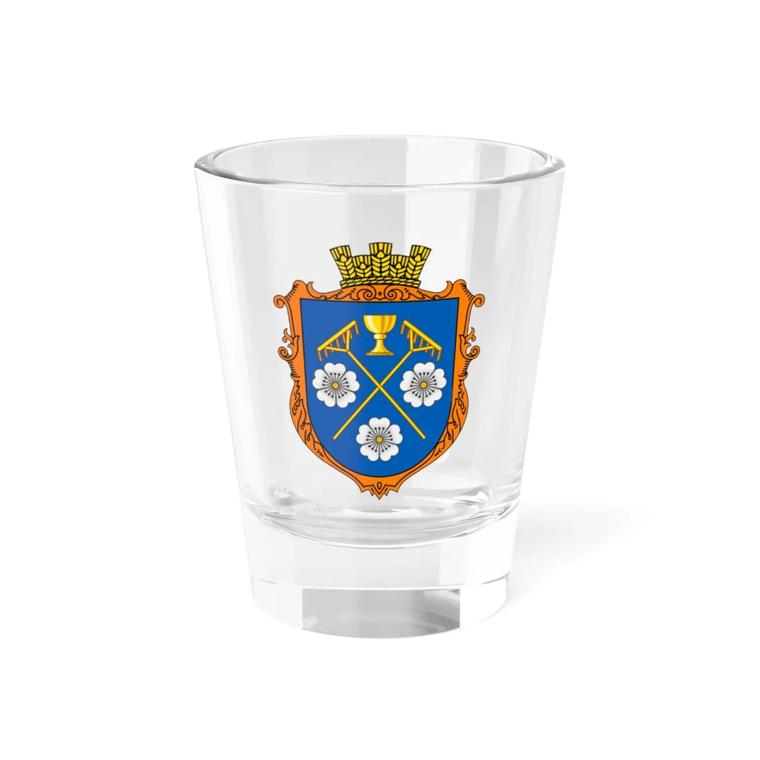 Coat of Arms of Krasiv (Ukraine) (Coat of Arms) Shot Glass 1.5oz 1.5oz - Go Mug Yourself