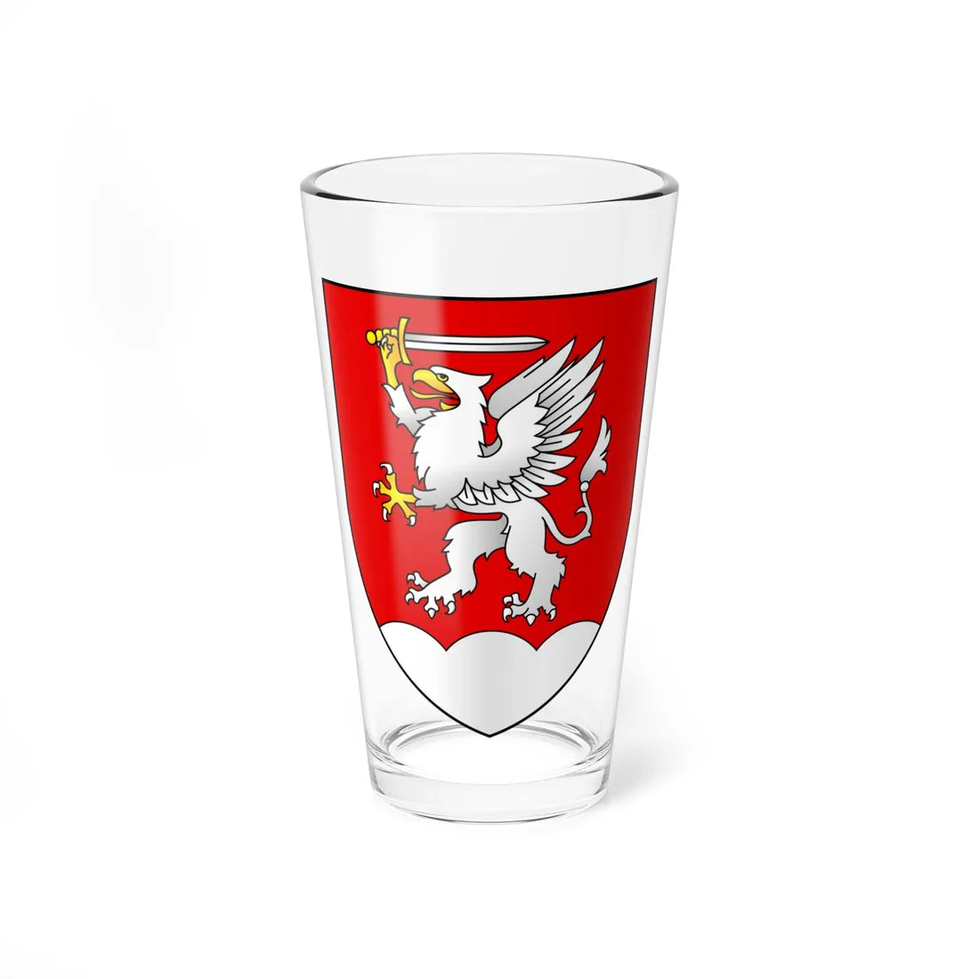 Coat of Arms of Krasnasielski Belarus (Belarus) (Coat of Arms) Pint Glass 16oz 16oz - Go Mug Yourself