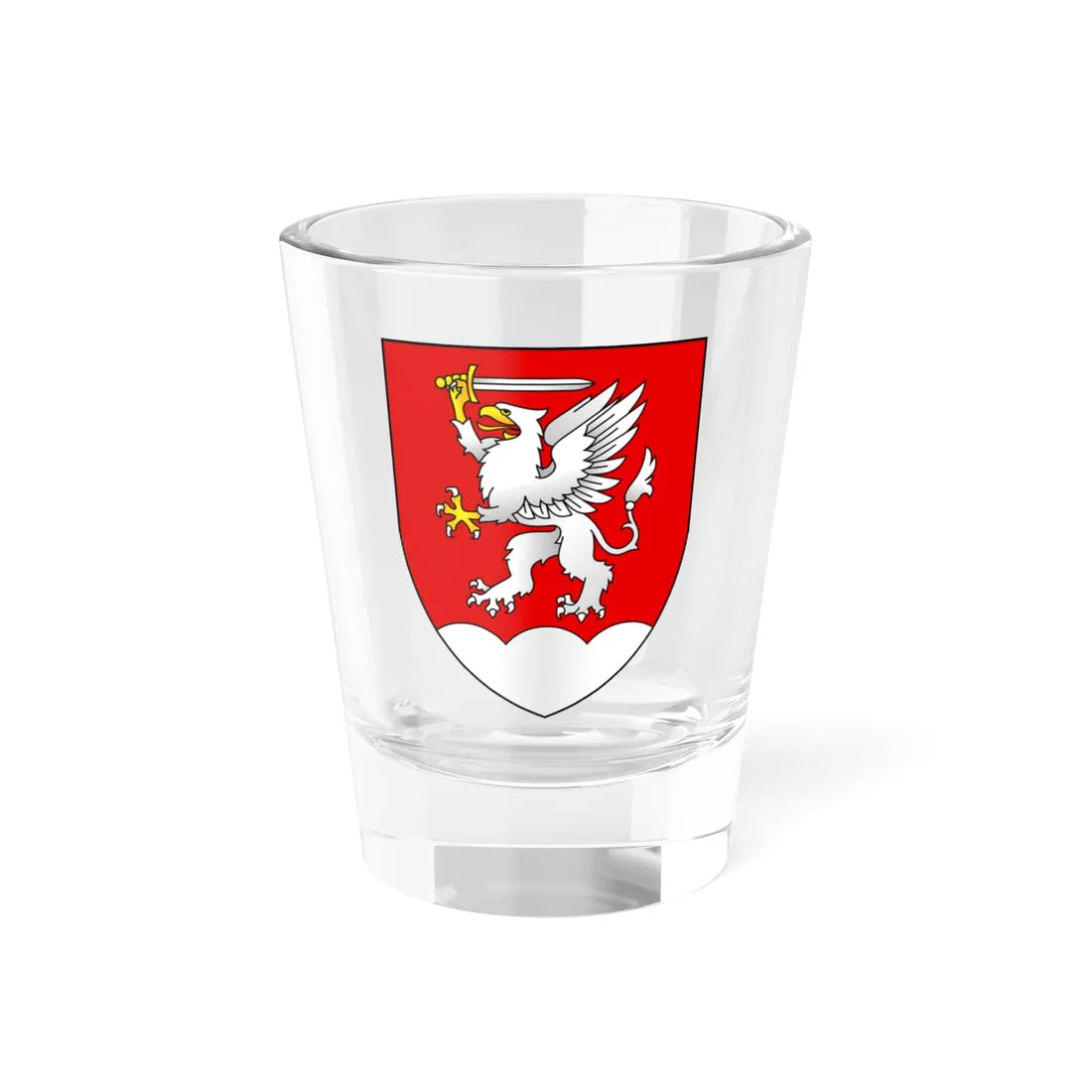 Coat of Arms of Krasnasielski Belarus (Belarus) (Coat of Arms) Shot Glass 1.5oz 1.5oz - Go Mug Yourself