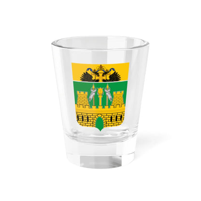 Coat of Arms of Krasnodar Krai lesser (Russia) (Coat of Arms) Shot Glass 1.5oz 1.5oz - Go Mug Yourself