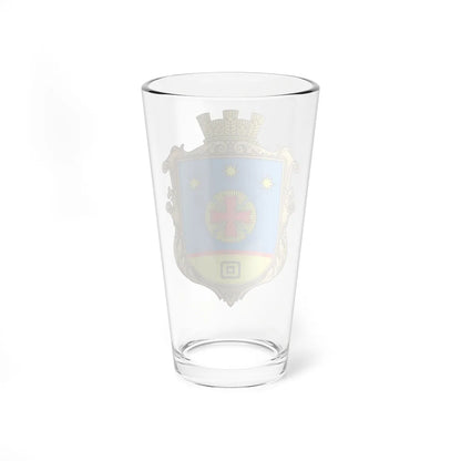 Coat of Arms of Krasnosillia Kropyvnytskyi Raion (Ukraine) (Coat of Arms) Pint Glass 16oz - Go Mug Yourself