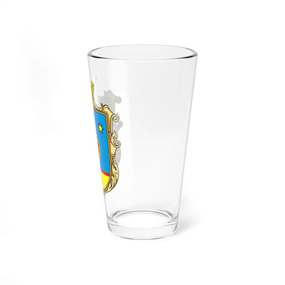 Coat of Arms of Krasnosillia Kropyvnytskyi Raion (Ukraine) (Coat of Arms) Pint Glass 16oz - Go Mug Yourself