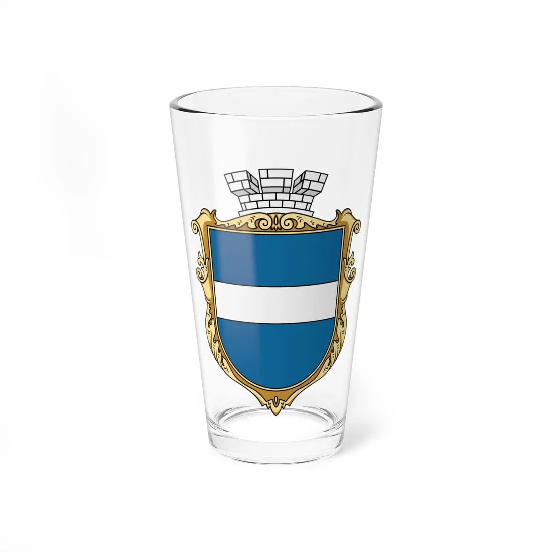 Coat of Arms of Kremenchuk (Ukraine) (Coat of Arms) Pint Glass 16oz 16oz - Go Mug Yourself