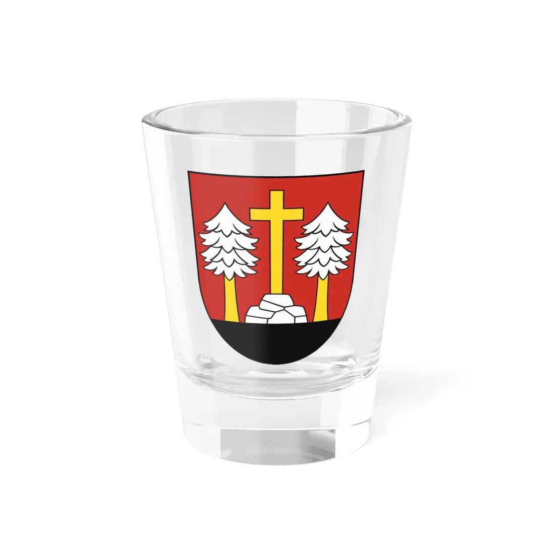 Coat of Arms of Krivá (Slovakia) (Coat of Arms) Shot Glass 1.5oz 1.5oz - Go Mug Yourself