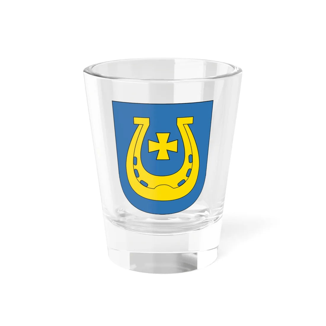Coat of Arms of Kruhlaje (Belarus) (Coat of Arms) Shot Glass 1.5oz 1.5oz - Go Mug Yourself