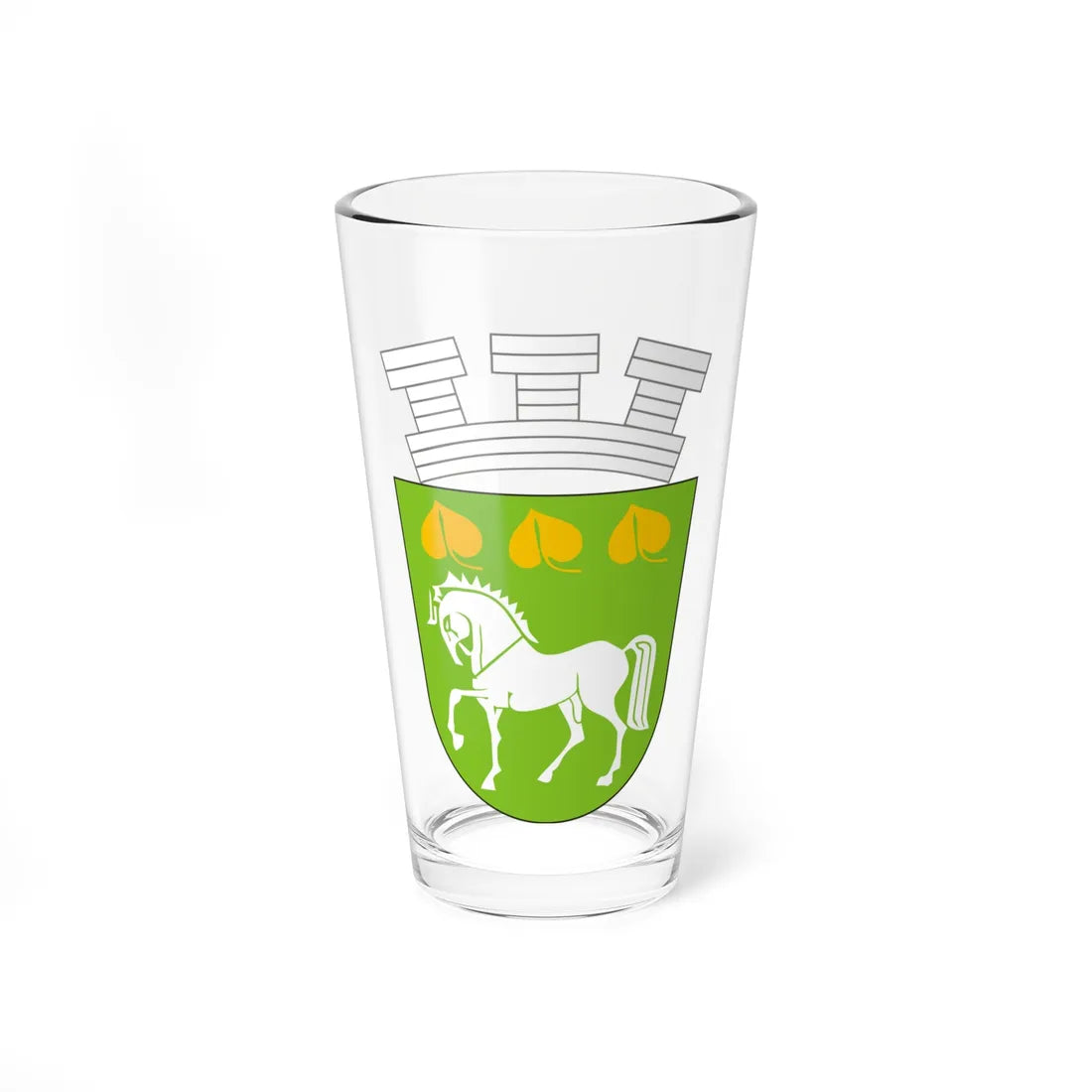 Coat of arms of Krumovgrad (Bulgaria) (Coat of Arms) Pint Glass 16oz 16oz - Go Mug Yourself