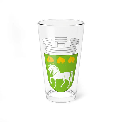 Coat of arms of Krumovgrad (Bulgaria) (Coat of Arms) Pint Glass 16oz 16oz - Go Mug Yourself