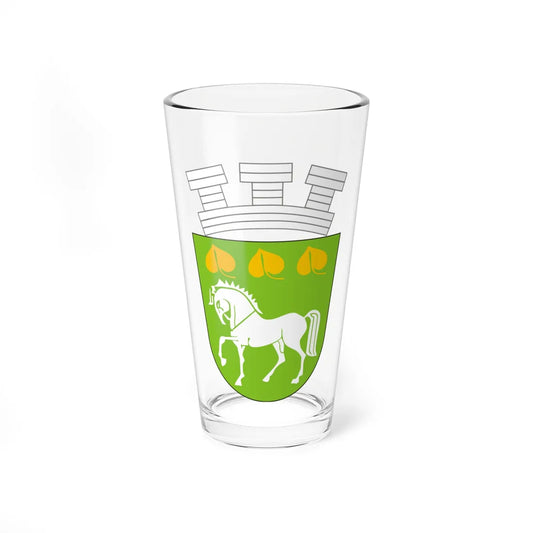 Coat of arms of Krumovgrad (Bulgaria) (Coat of Arms) Pint Glass 16oz 16oz - Go Mug Yourself